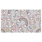 Seamless Pattern With Cute Rabbit Character Banner and Sign 7  x 4 