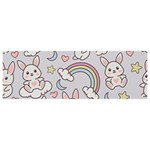 Seamless Pattern With Cute Rabbit Character Banner and Sign 9  x 3 