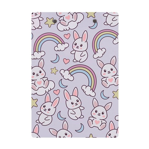 Seamless Pattern With Cute Rabbit Character A5 Acrylic Clipboard from ArtsNow.com Back