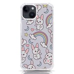 Seamless Pattern With Cute Rabbit Character iPhone 14 TPU UV Print Case