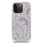 Seamless Pattern With Cute Rabbit Character iPhone 14 Pro TPU UV Print Case