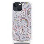 Seamless Pattern With Cute Rabbit Character iPhone 13 mini TPU UV Print Case