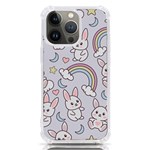 Seamless Pattern With Cute Rabbit Character iPhone 13 Pro TPU UV Print Case