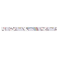Seamless Pattern With Cute Rabbit Character Trumpet Sleeve Cropped Top from ArtsNow.com Collar
