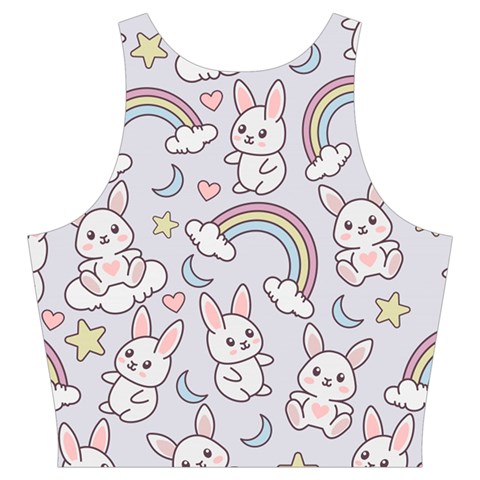 Seamless Pattern With Cute Rabbit Character Cut Out Top from ArtsNow.com Back