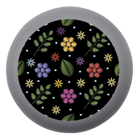 Embroidery Seamless Pattern With Flowers Dento Box with Mirror from ArtsNow.com Front
