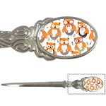 Cute Colorful Owl Cartoon Seamless Pattern Letter Opener