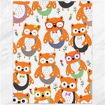 Cute Colorful Owl Cartoon Seamless Pattern Canvas 12  x 16 