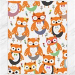 Cute Colorful Owl Cartoon Seamless Pattern Canvas 16  x 20 