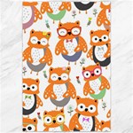 Cute Colorful Owl Cartoon Seamless Pattern Canvas 20  x 30 