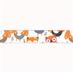 Cute Colorful Owl Cartoon Seamless Pattern Small Bar Mat
