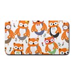 Cute Colorful Owl Cartoon Seamless Pattern Medium Bar Mat