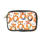 Cute Colorful Owl Cartoon Seamless Pattern Coin Purse