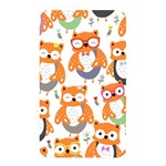 Cute Colorful Owl Cartoon Seamless Pattern Memory Card Reader (Rectangular)