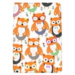 Cute Colorful Owl Cartoon Seamless Pattern Removable Flap Cover (L)