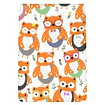 Cute Colorful Owl Cartoon Seamless Pattern Removable Flap Cover (S)