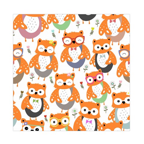 Cute Colorful Owl Cartoon Seamless Pattern Duvet Cover Double Side (Full/ Double Size) from ArtsNow.com Front