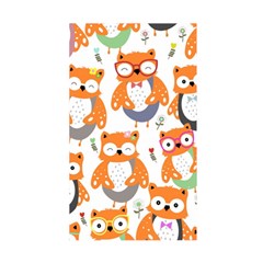 Cute Colorful Owl Cartoon Seamless Pattern Duvet Cover Double Side (Single Size) from ArtsNow.com Back