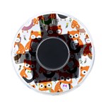 Cute Colorful Owl Cartoon Seamless Pattern On-the-Go Memory Card Reader