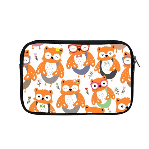 Cute Colorful Owl Cartoon Seamless Pattern Apple MacBook Pro 13  Zipper Case from ArtsNow.com Front