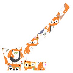 Cute Colorful Owl Cartoon Seamless Pattern Cross Back Hipster Bikini Set from ArtsNow.com Back Left
