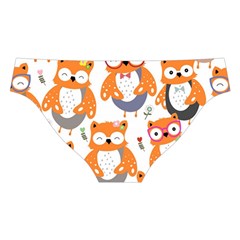 Cute Colorful Owl Cartoon Seamless Pattern Cross Back Hipster Bikini Set from ArtsNow.com Back Under