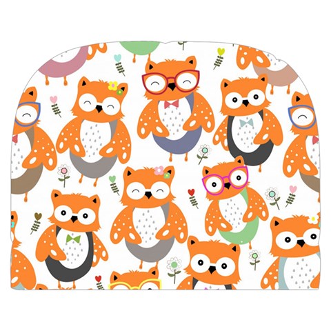 Cute Colorful Owl Cartoon Seamless Pattern Make Up Case (Small) from ArtsNow.com Back