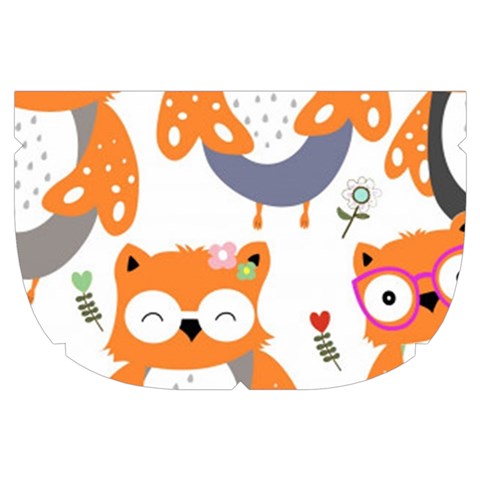Cute Colorful Owl Cartoon Seamless Pattern Make Up Case (Small) from ArtsNow.com Side Left