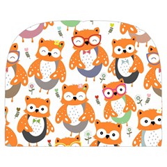 Cute Colorful Owl Cartoon Seamless Pattern Make Up Case (Large) from ArtsNow.com Back