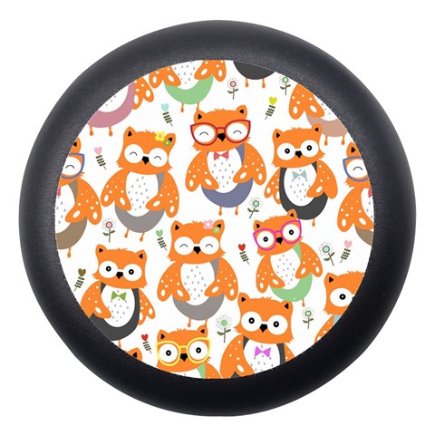 Cute Colorful Owl Cartoon Seamless Pattern Dento Box with Mirror from ArtsNow.com Front
