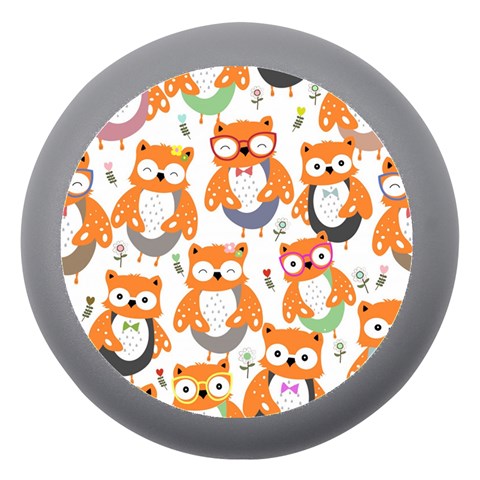 Cute Colorful Owl Cartoon Seamless Pattern Dento Box with Mirror from ArtsNow.com Front