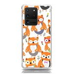 Cute Colorful Owl Cartoon Seamless Pattern Samsung Galaxy S20 Ultra 6.9 Inch TPU UV Case