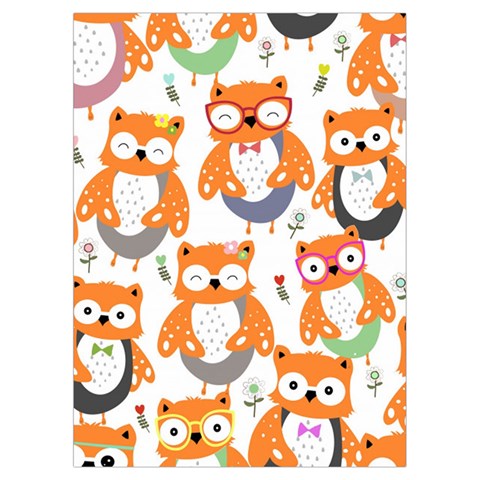 Cute Colorful Owl Cartoon Seamless Pattern Playing Cards Single Design (Rectangle) with Custom Box from ArtsNow.com Card