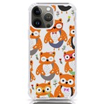 Cute Colorful Owl Cartoon Seamless Pattern iPhone 13 Pro Max TPU UV Print Case
