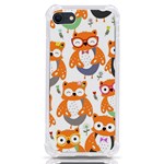 Cute Colorful Owl Cartoon Seamless Pattern iPhone SE