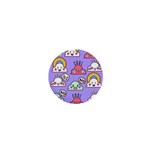 Cloud Seamless Pattern 1  Mini Buttons