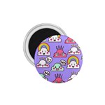 Cloud Seamless Pattern 1.75  Magnets