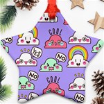 Cloud Seamless Pattern Ornament (Star)