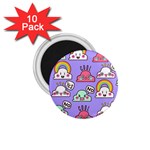 Cloud Seamless Pattern 1.75  Magnets (10 pack) 