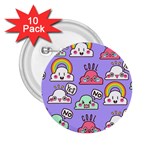 Cloud Seamless Pattern 2.25  Buttons (10 pack) 