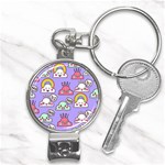 Cloud Seamless Pattern Nail Clippers Key Chain