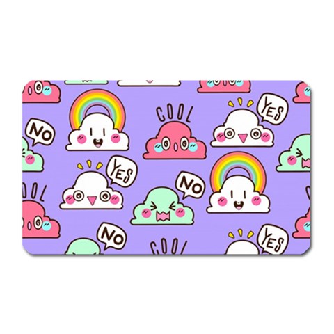 Cloud Seamless Pattern Magnet (Rectangular) from ArtsNow.com Front