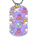 Cloud Seamless Pattern Dog Tag (One Side)