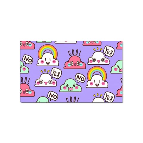 Cloud Seamless Pattern Sticker Rectangular (10 pack) from ArtsNow.com Front