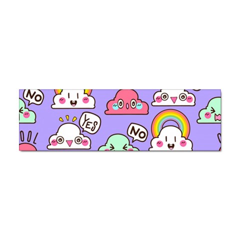 Cloud Seamless Pattern Sticker Bumper (100 pack) from ArtsNow.com Front
