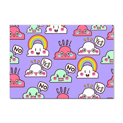 Cloud Seamless Pattern Sticker A4 (100 pack) from ArtsNow.com Front