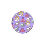 Cloud Seamless Pattern Golf Ball Marker (4 pack)