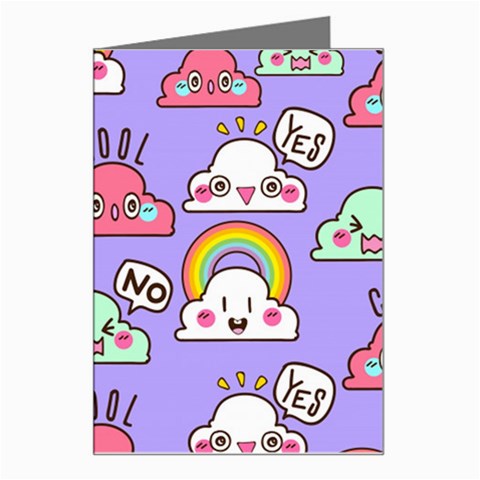 Cloud Seamless Pattern Greeting Card from ArtsNow.com Left