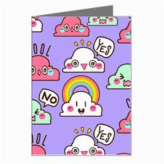 Cloud Seamless Pattern Greeting Card from ArtsNow.com Left