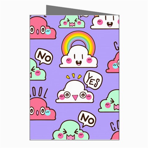 Cloud Seamless Pattern Greeting Card from ArtsNow.com Right